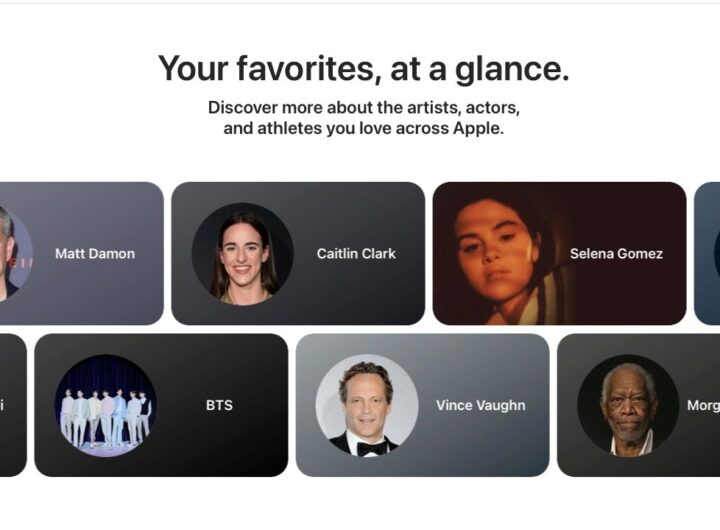 Apple quietly launches ‘Snapshot’ artists, actors, and athletes discovery guide