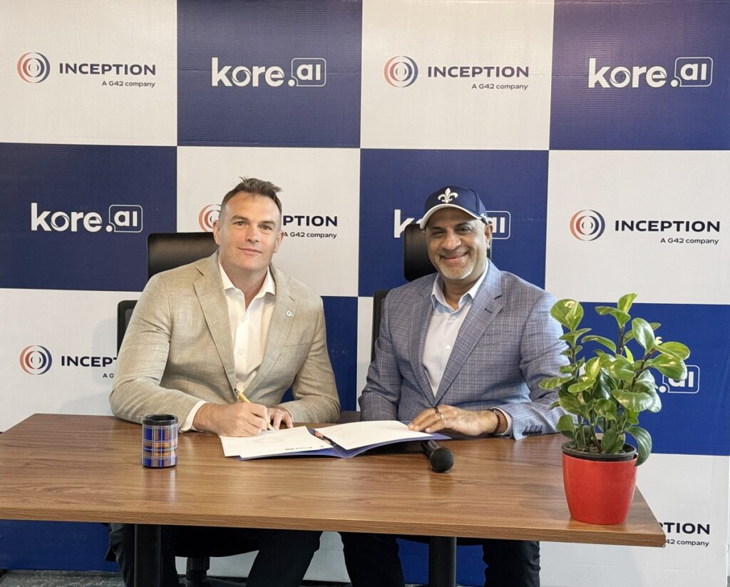 Kore.ai teams with G42’s Inception to develop AI-powered products for the enterprise Kore.ai teams with G42’s Inception to develop AI-powered products for the enterprise