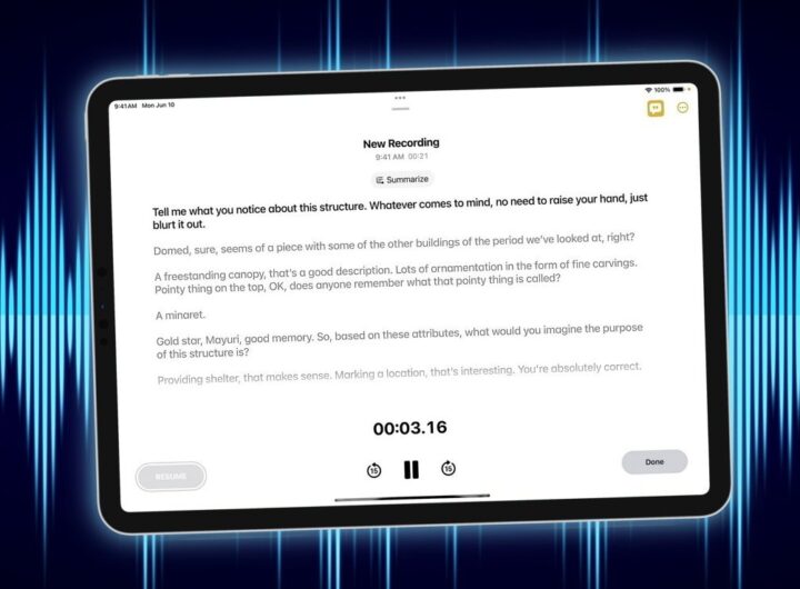 How to record audio and create transcripts in Notes in iOS 18