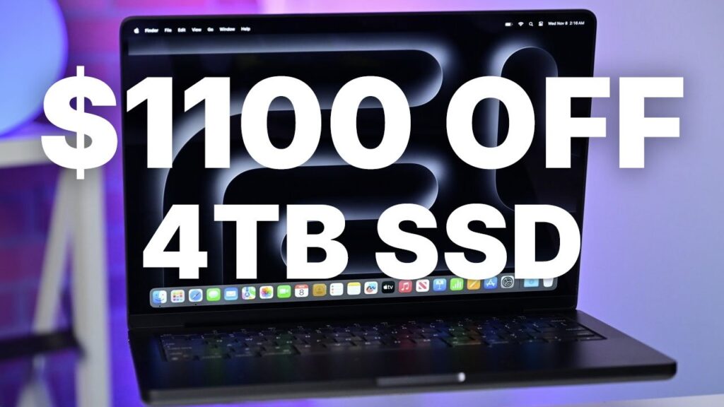 Save ,100 on this 4TB MacBook Pro, bringing the price down to ,499 Save ,100 on this 4TB MacBook Pro, bringing the price down to ,499