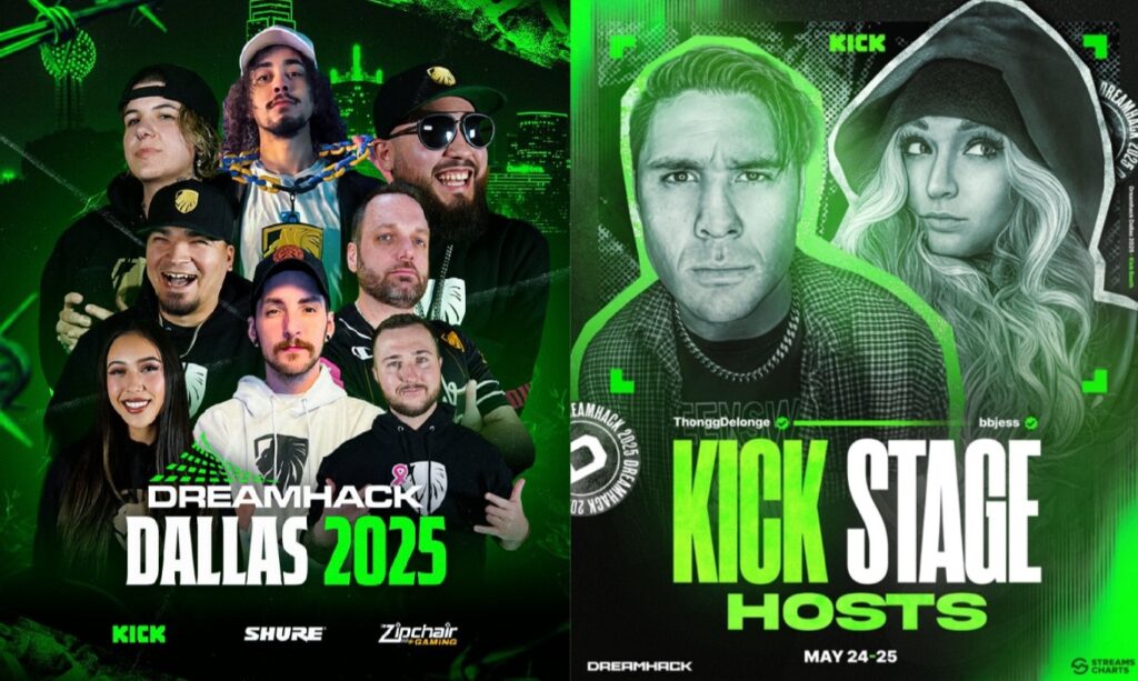Kick announces its programming slate for DreamHack Dallas 2025 Kick announces its programming slate for DreamHack Dallas 2025
