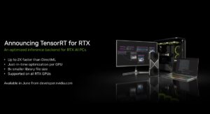 Nvidia and Microsoft accelerate AI processing on PCs