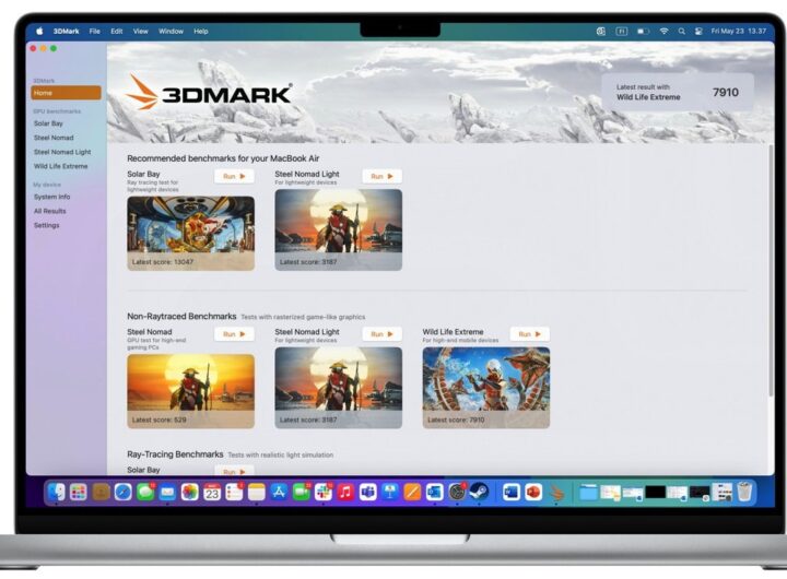 PC benchmarking tool 3D Mark arrives on macOS