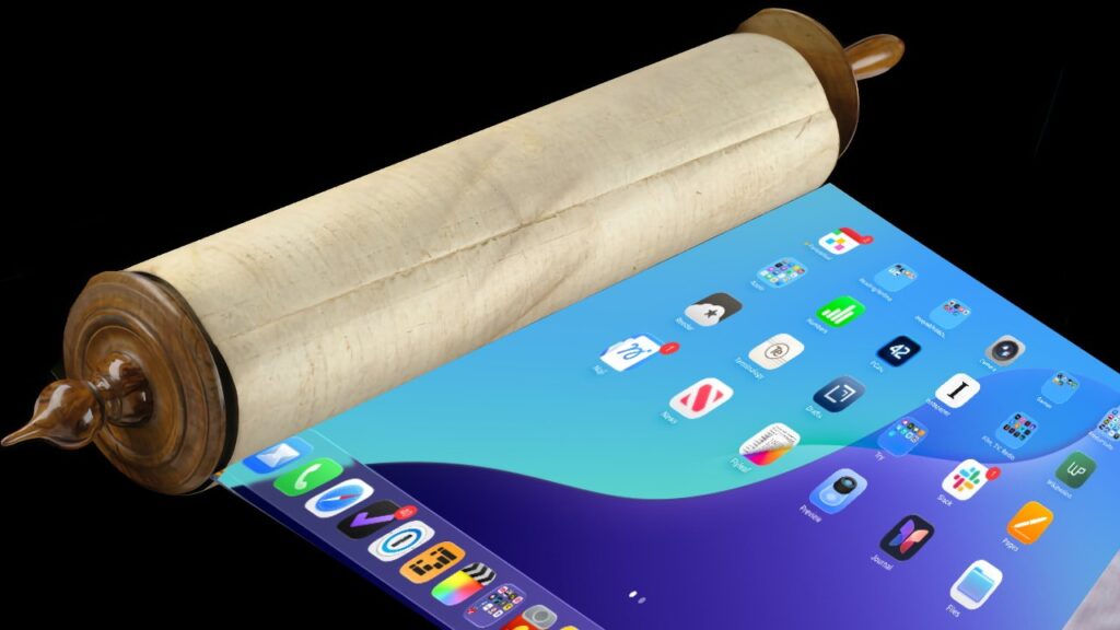A rollable iPad won’t break at the hinge, and Apple keeps working on one