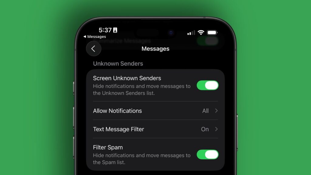Message filtering in iOS 26 upsetting politicians that want to annoy iPhone customers