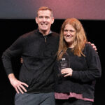 Solo.io CEO and founder Idit Levine and Chief Product Officer Keith Babo after winning most likely to succeed at VB Transform
