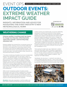 Outdoor Events: Extreme Weather Impact Guide