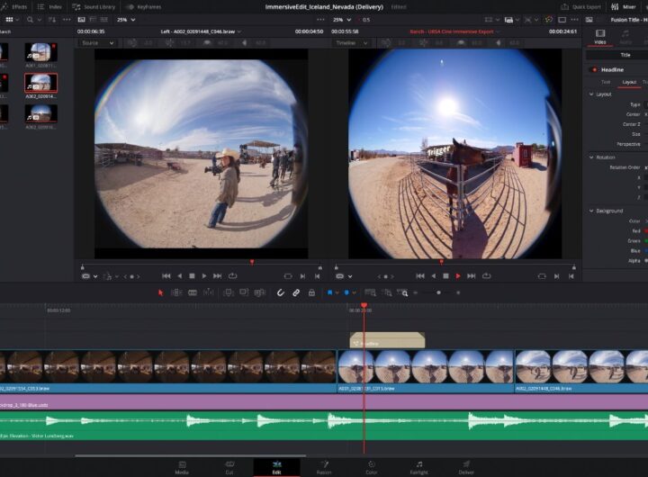 DaVinci Resolve Studio adds immersive video viewer for editing Apple Spatial Video