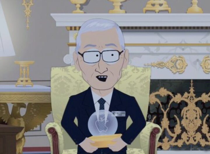 Tim Cook’s gift to Trump is mocked by ‘South Park’