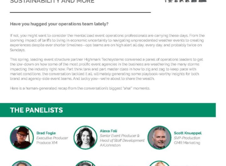 Event Ops Summer Report: Expert Insights on Tariffs, Extreme Weather, Sustainability and More