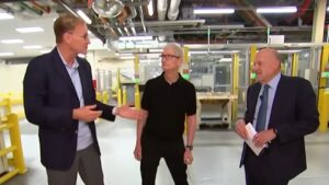Cook talks iPhone Air battery, glass investment in Corning factory visit
