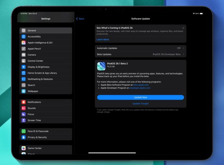 What’s new in iPadOS 26.1 beta 2: Slide Over returns, visual tweaks