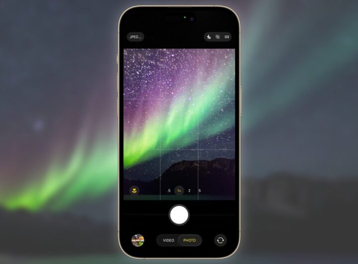 How to use an iPhone to take pictures of the Aurora Borealis
