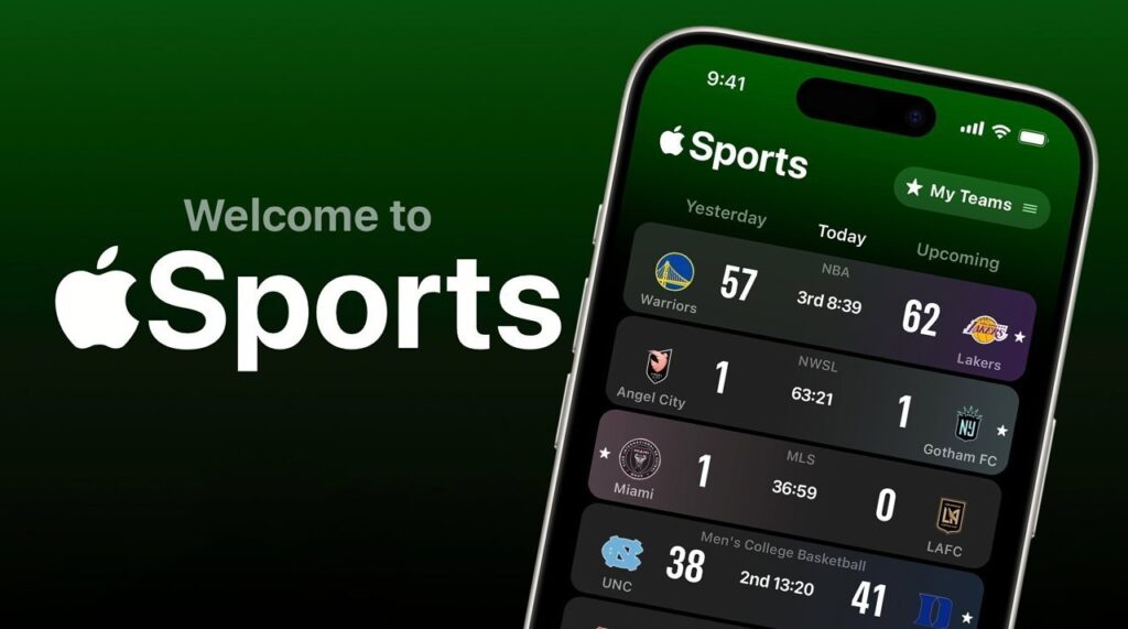 Apple Sports brings match results to 20 more European countries