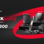 Roborock Black Friday sale announcement with various vacuum models shown on a dark background, highlighting savings up to $1300.