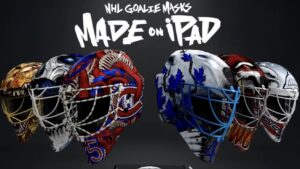 New Apple ad shows off NHL goalie masks designed on iPad