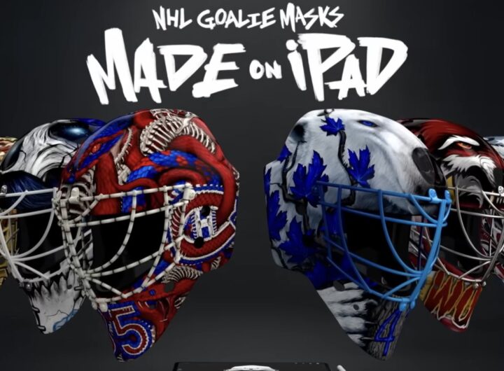 New Apple ad shows off NHL goalie masks designed on iPad