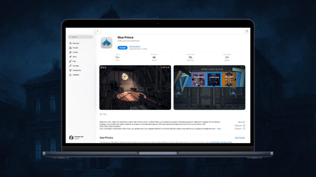 Critically acclaimed puzzle game ‘Blue Prince’ coming to Mac App Store soon