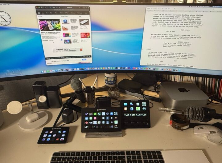 How we worked in 2025: William’s desk and wide monitor
