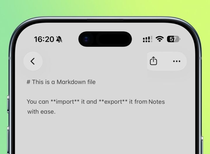 How to import and export Markdown with Apple Notes in iOS 26