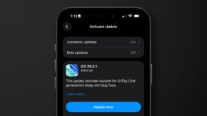 Incremental iOS 26.2.1 update supports the new AirTag