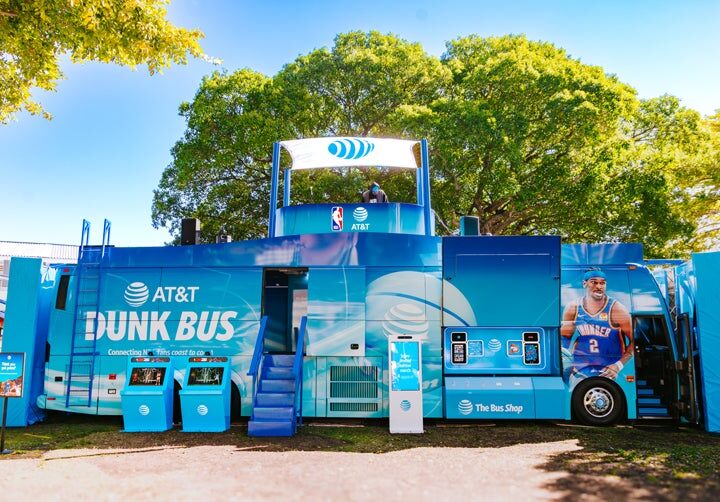 How AT&T’s Dunk Bus Brings Gameday Action Directly to NBA Fans