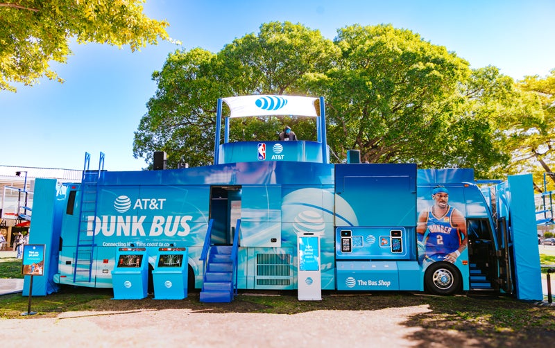 How AT&T’s Dunk Bus Brings Gameday Action Directly to NBA Fans