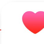 Pink-to-red heart icon on a white rounded square background, with a red electrocardiogram heartbeat line running horizontally along the left and right edges