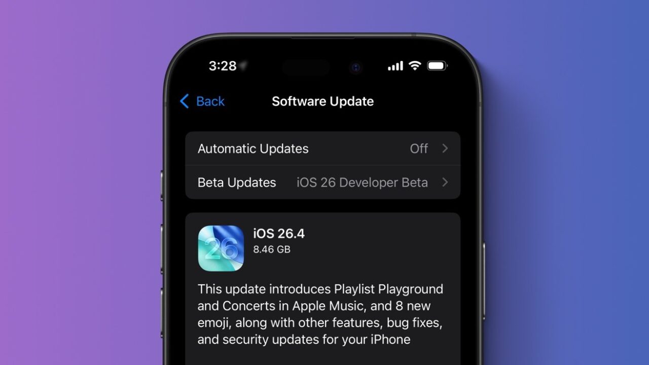 iOS 26.4 is here with Playlist Playground, videos in Podcasts, new emoji, more
