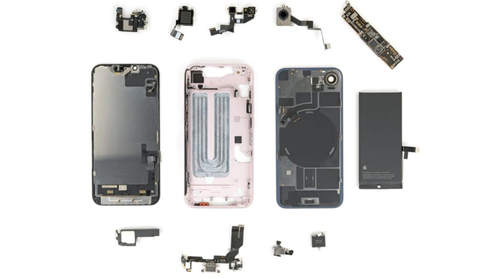 iPhone 17e teardown shows you can switch most parts with an iPhone 16e