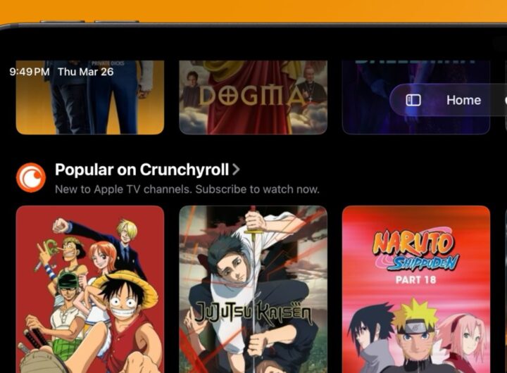 Anime streaming service Crunchyroll is now available in Apple TV channels